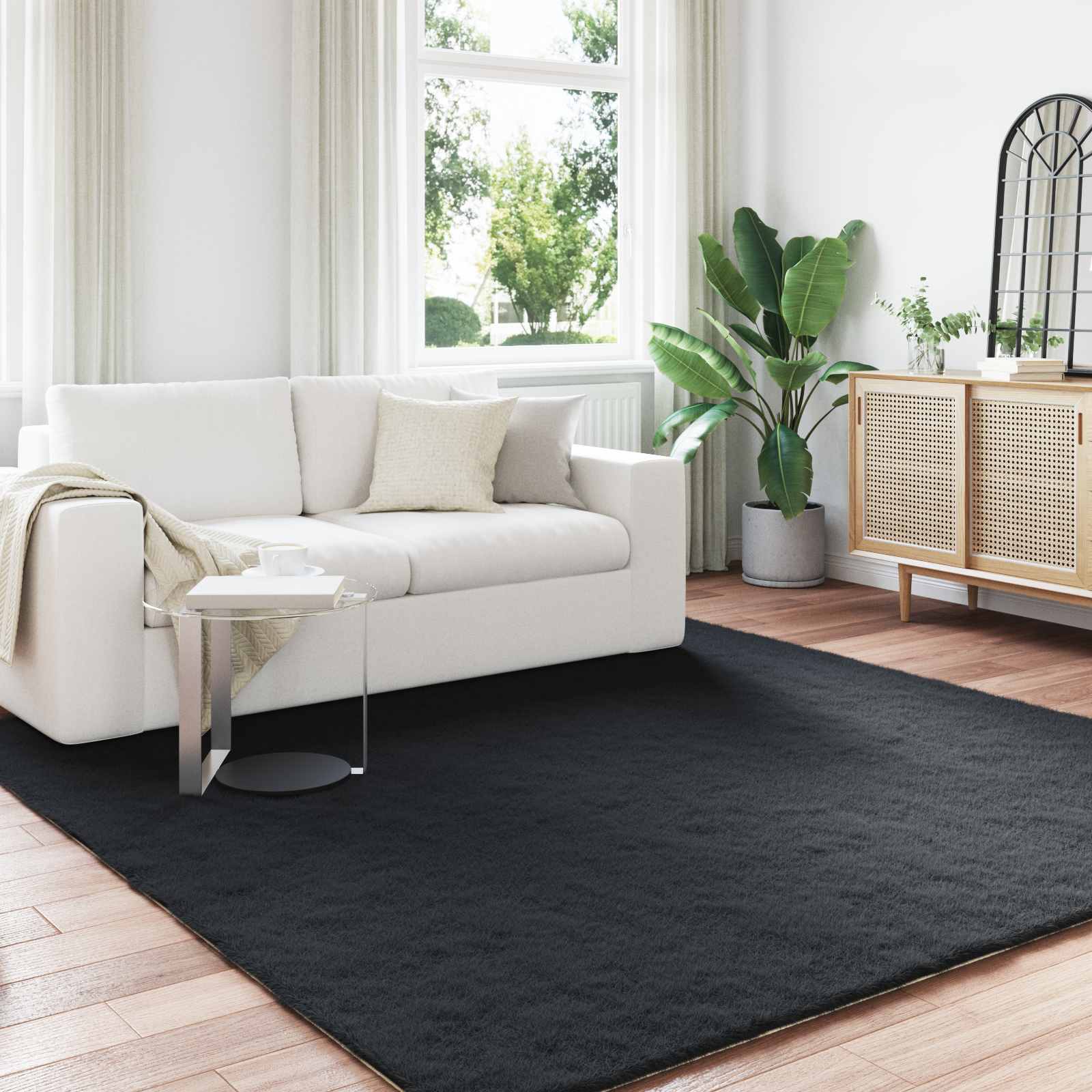 Kunstlik Küüliku Karv Mat Olite Must 240 x 240 cm Polüester 20 Kõik vajalik sinu aeda ja koju! 8721359362121 mo Kõik vajalik sinu aeda ja koju!