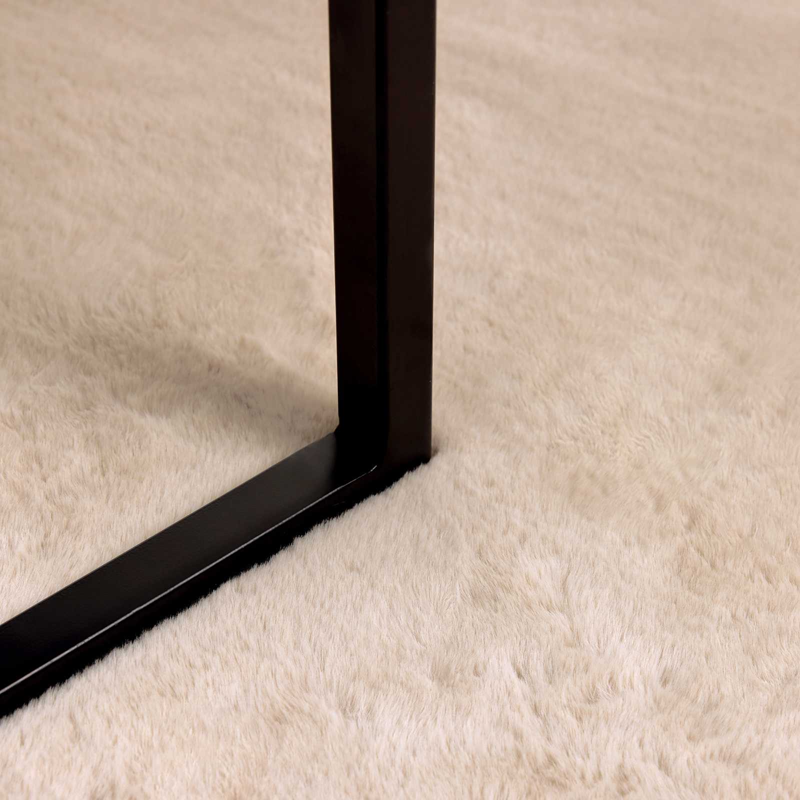 Nep Konijnenbont Tapijt Olite Taupe Ø 100 cm Polyester image 6