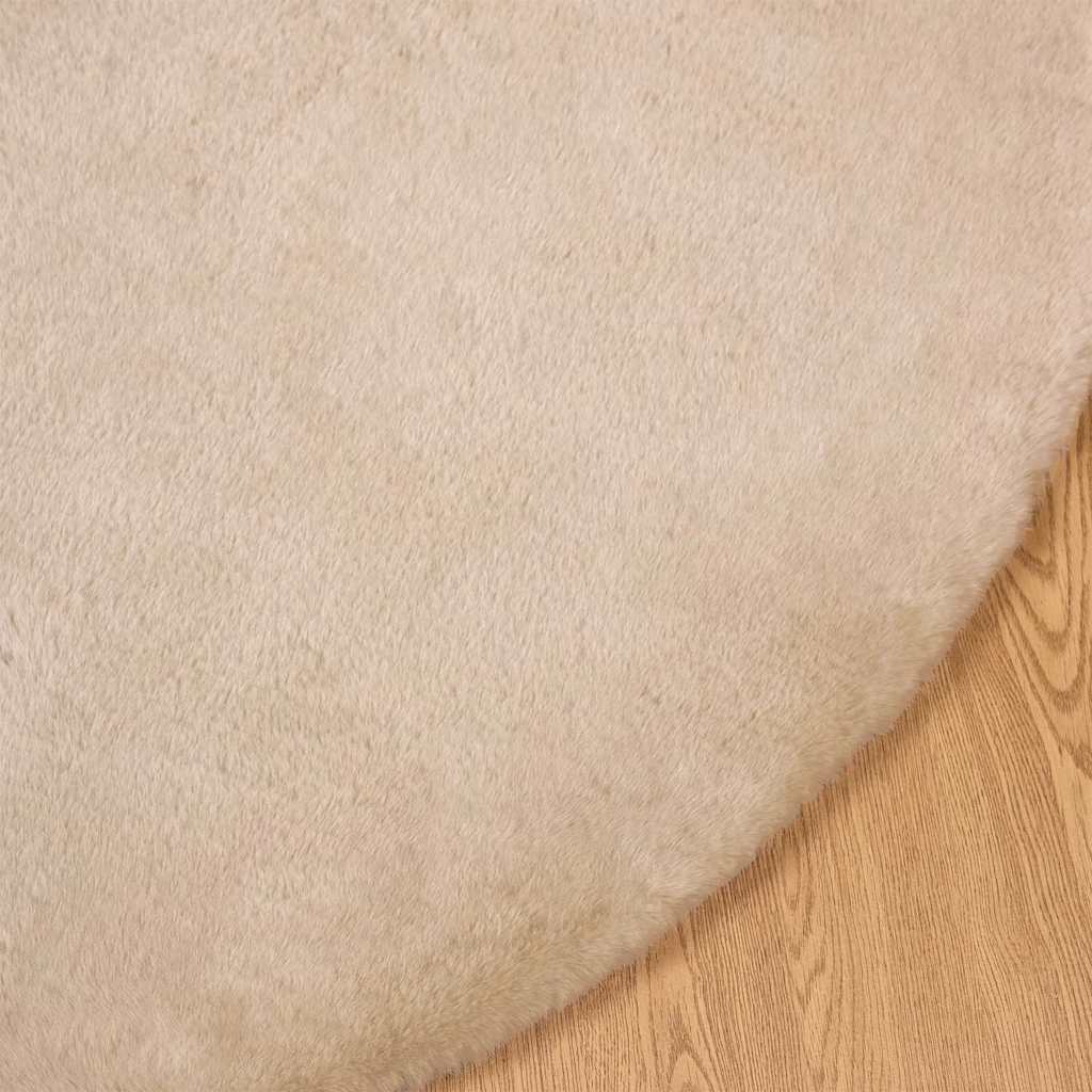 Kunstlik Küüliku Karv Mat Pruunikashall Ø 200 cm Polüester 5 Kõik vajalik sinu aeda ja koju! Kunstlik Küüliku Karv Mat Pruunikashall Ø 200 cm Polüester - Image 5