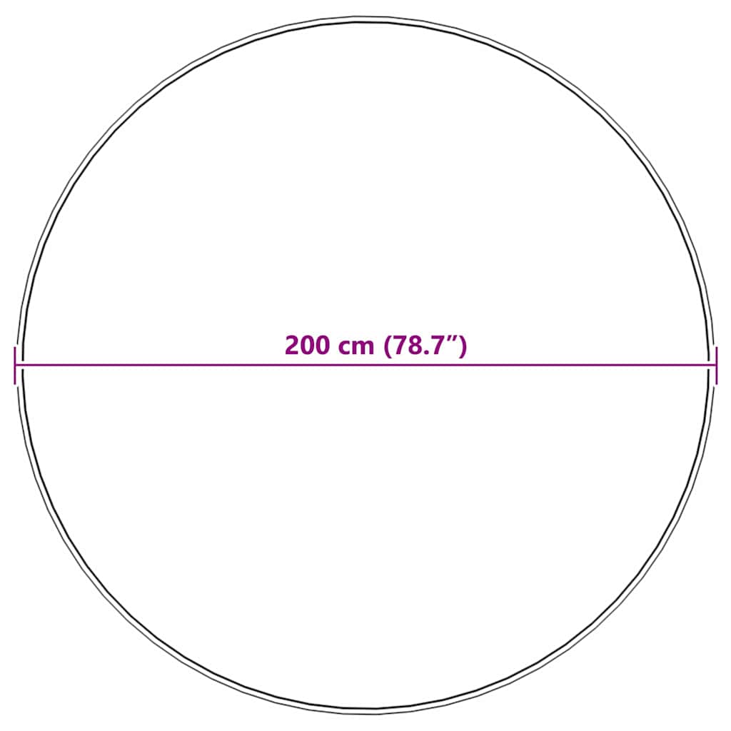 Kunstlik Küüliku Karv Mat Pruunikashall Ø 200 cm Polüester 8 Kõik vajalik sinu aeda ja koju! Kunstlik Küüliku Karv Mat Pruunikashall Ø 200 cm Polüester - Image 8