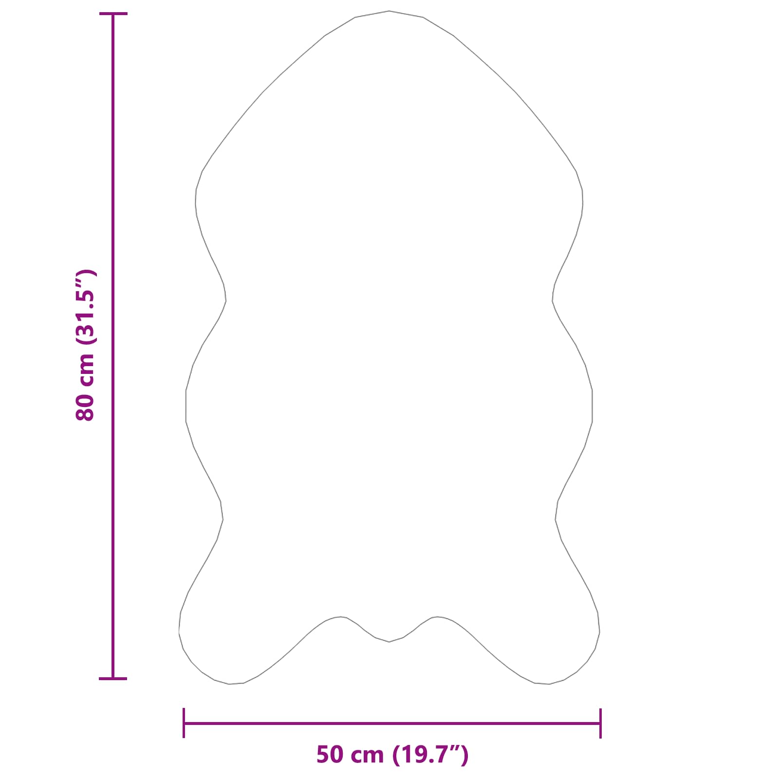 Nep Konijnenbont Tapijt Olite Taupe 50 x 80 cm Polyester image 11