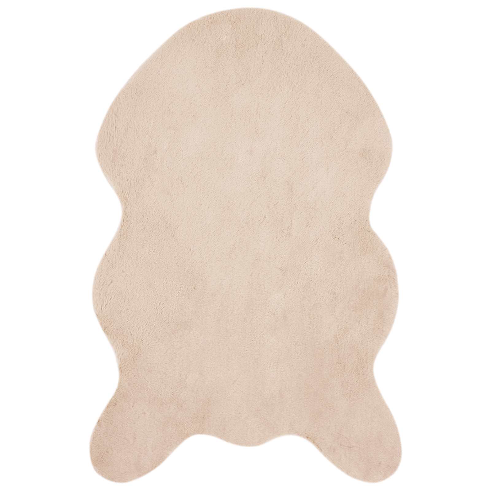Nep Konijnenbont Tapijt Olite Taupe 50 x 80 cm Polyester image 2