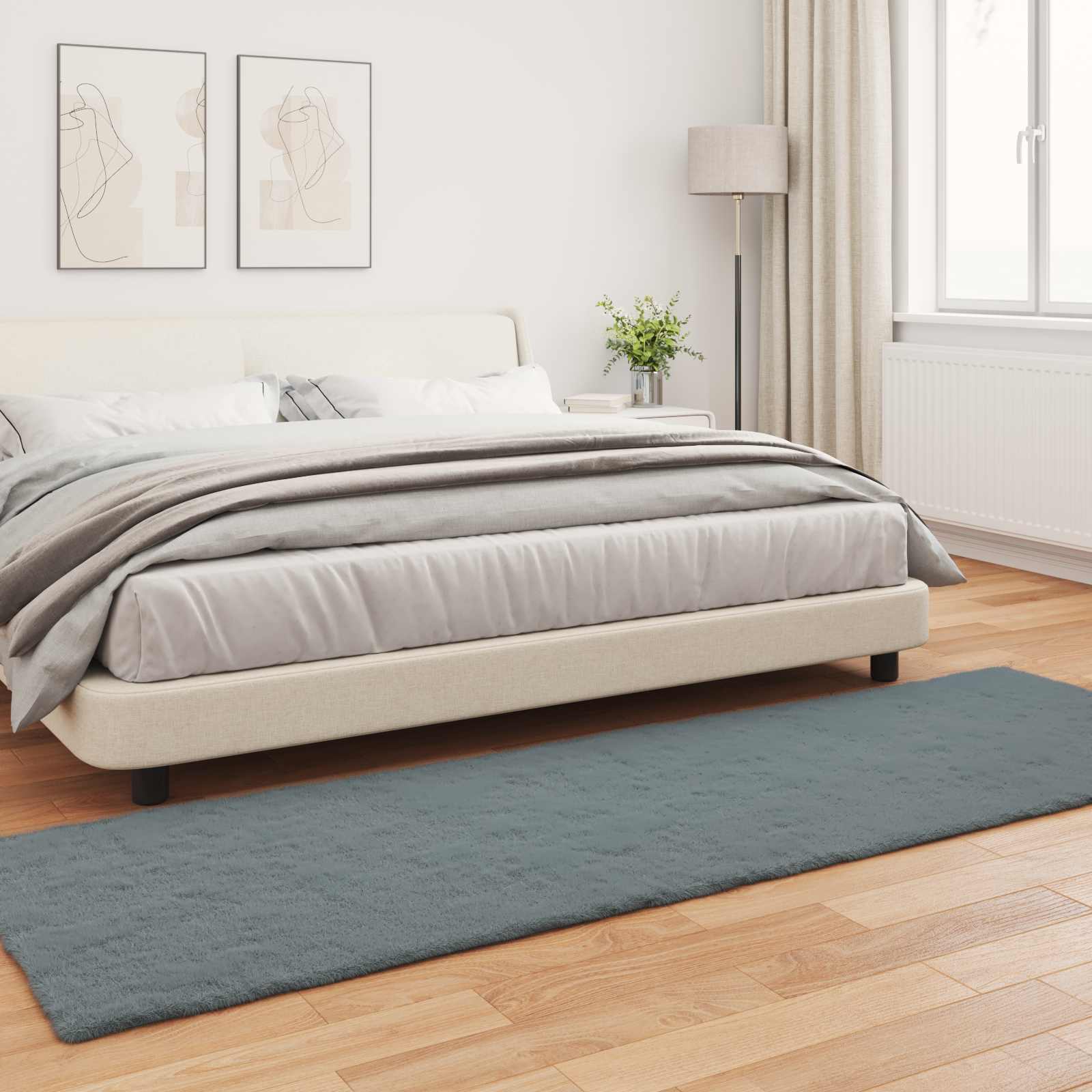 Kunstlik Küüliku Karv Mat Olite Antratsiit 80 x 250 cm 4 Kõik vajalik sinu aeda ja koju! Kunstlik Küüliku Karv Mat Olite Antratsiit 80 x 250 cm - Image 4