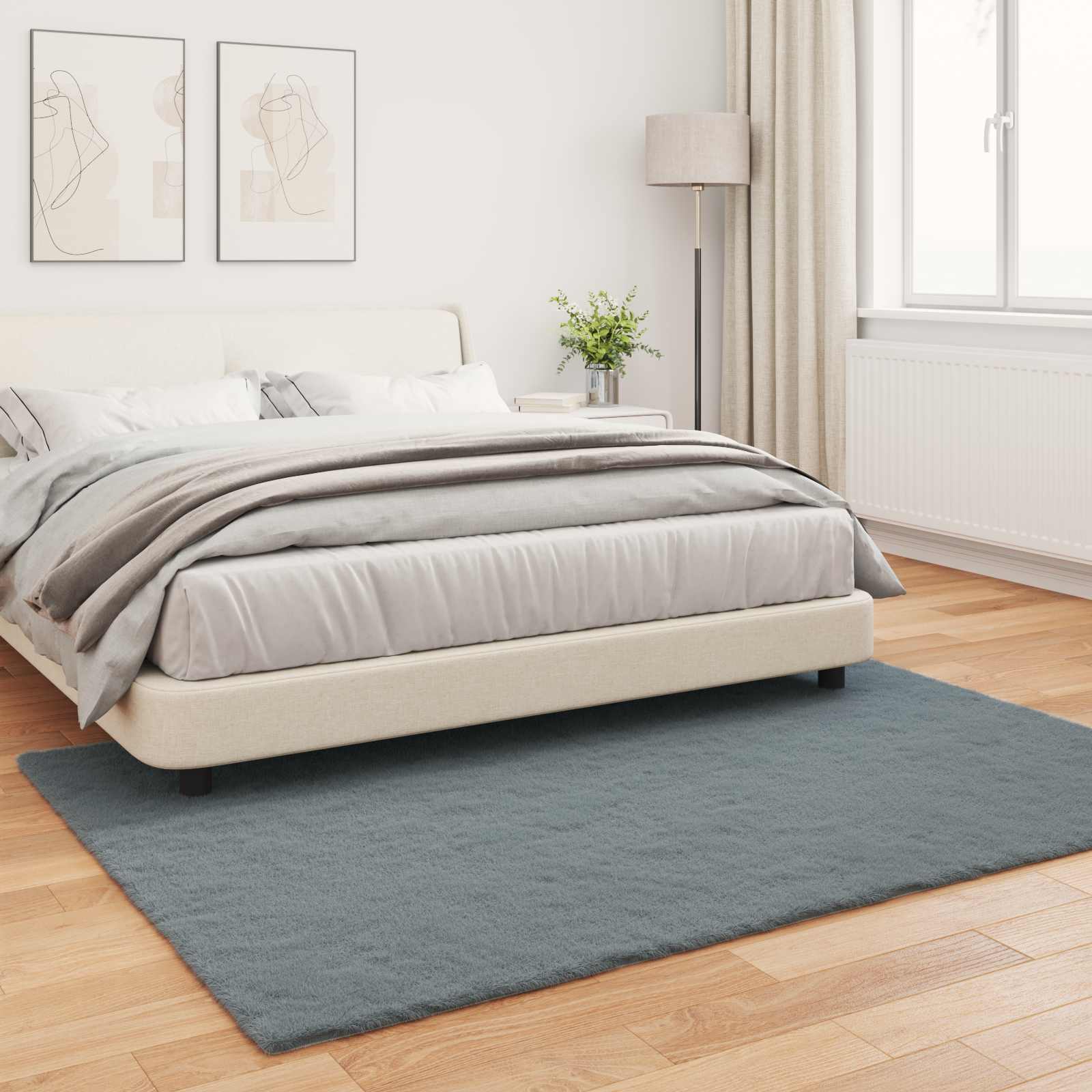 Kunstlik Küüliku Karv Mat Olite Antratsiit 120 x 170 cm 4 Kõik vajalik sinu aeda ja koju! Kunstlik Küüliku Karv Mat Olite Antratsiit 120 x 170 cm - Image 4