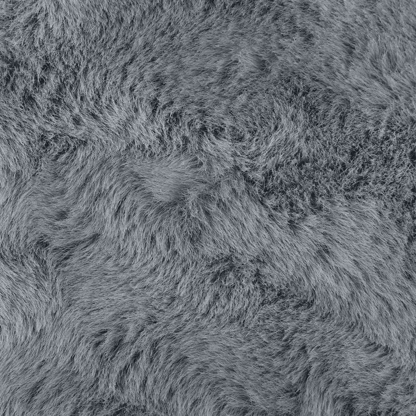 Nep Konijnenbont Tapijt Olite Antraciet 80 x 120 cm Polyester image 10