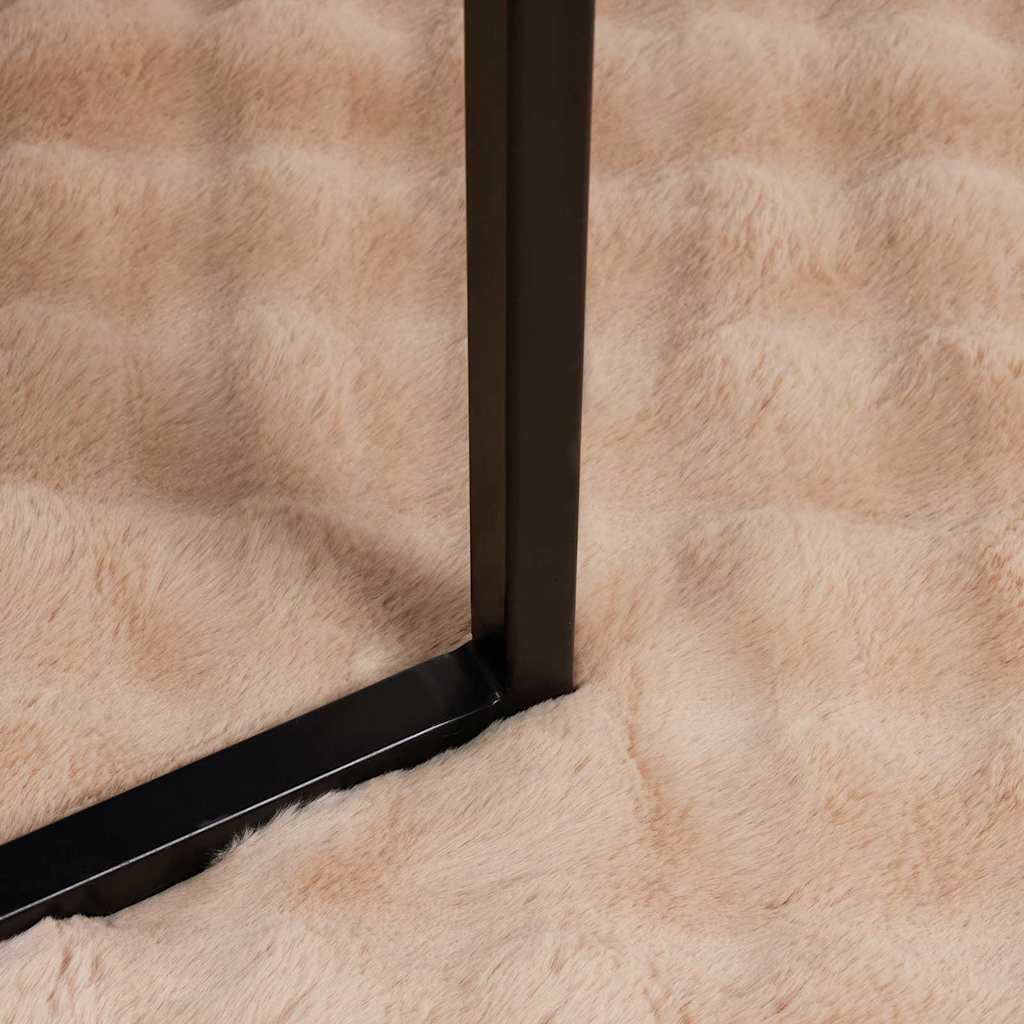 Ψεύτικη κουβέρτα από κουνέλι 4 pcs Μπεζ 150 x 220 cm - Image 4