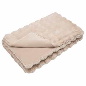 Protiskluzová deka z umělé králičí kožešiny Olite 4 pcs Béžová - obrázek 5