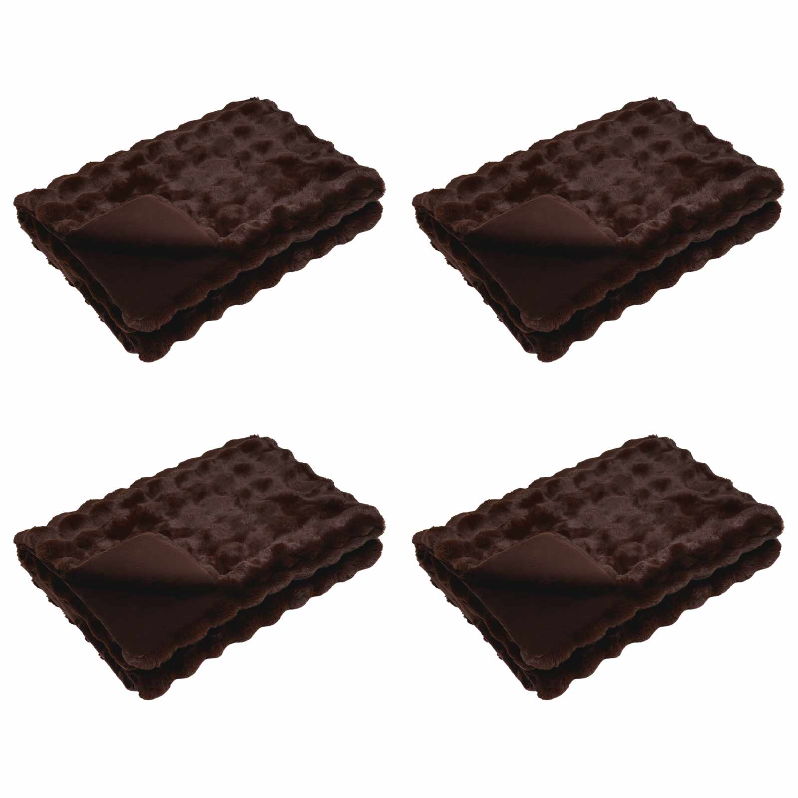 Valejõhvikaristu tekk 4 pcs Kamel 130 x 150 cm Polüester - Image 2