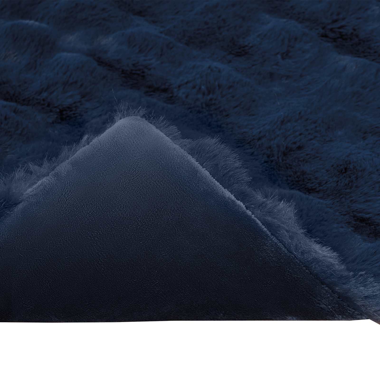 Neppels Konijnenbont Deken Marineblauw 220 x 240 cm Polyester image 7