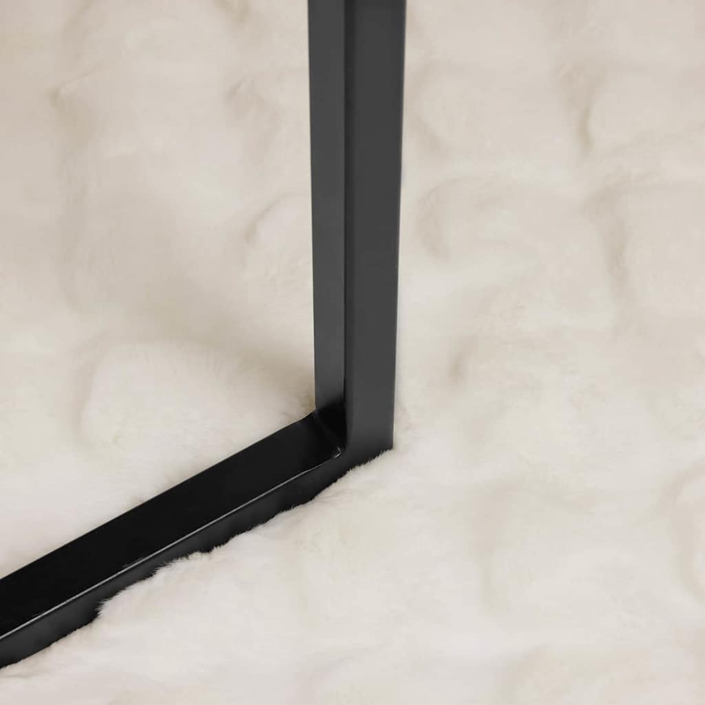 Ψεύτικη κουβέρτα από κουνέλι 4 pcs Λευκό 130 x 150 cm - Image 4