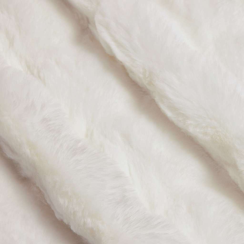Ψεύτικη κουβέρτα από κουνέλι 4 pcs Λευκό 130 x 150 cm - Image 5