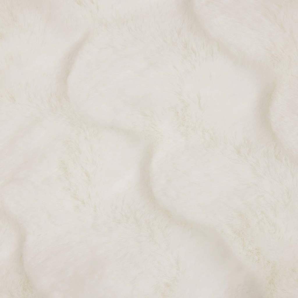 Ψεύτικη κουβέρτα από κουνέλι 4 pcs Λευκό 130 x 150 cm - Image 8