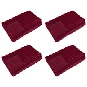 vidaXL Libisemiskindel kunstk&uuml;&uuml;liku karvaga tekk Olite 4 tk 8.1 kg