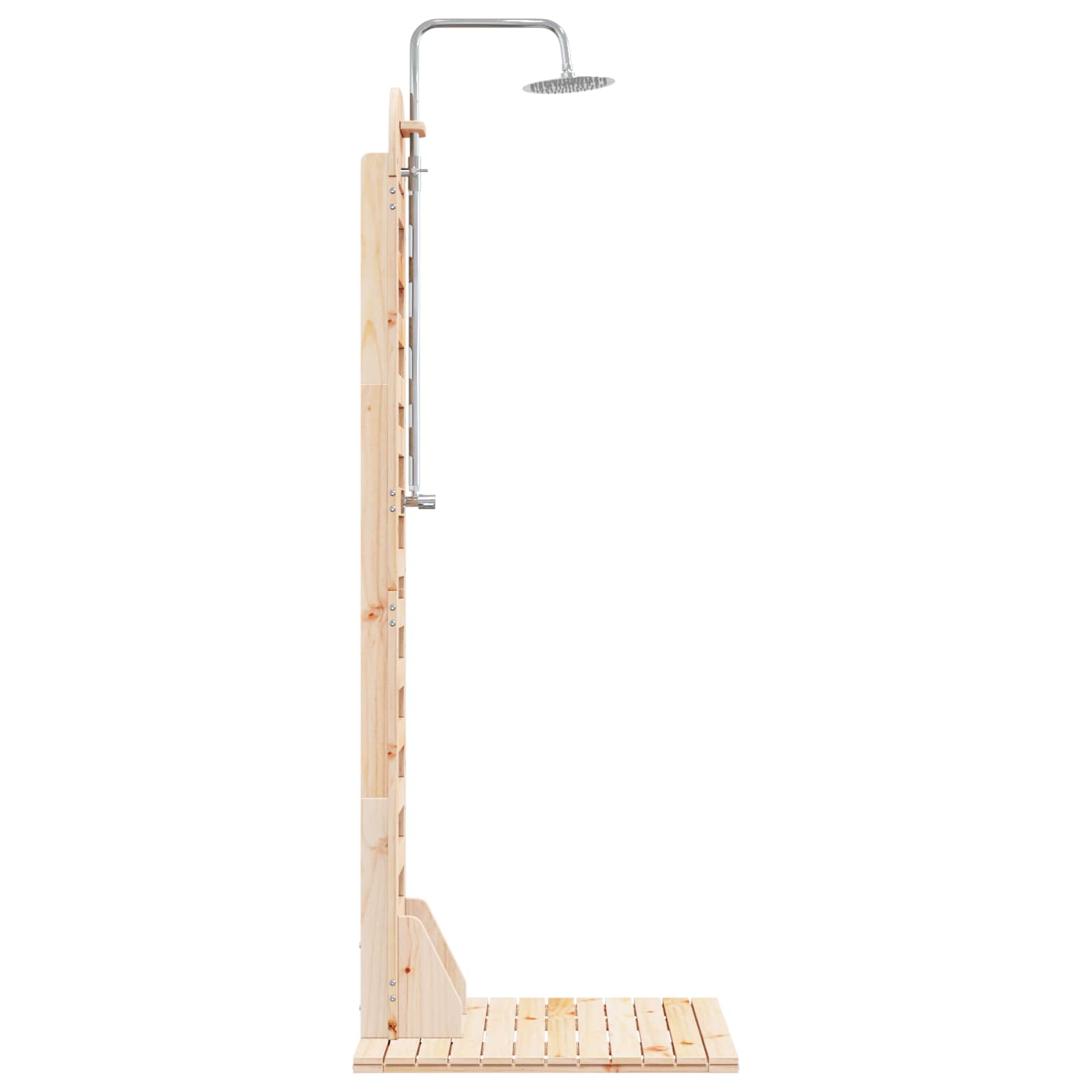 Buitendouche 223 cm Massief grenenhout en roestvrij staal image 5
