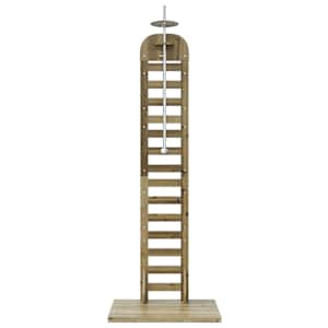 Venkovní sprcha 223 cm Přírodní - obrázek 4