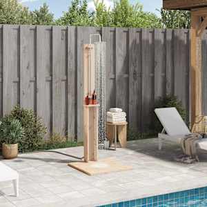 Zunanji tuš Naravna 75 x 76 x 217 cm Masivna borovina