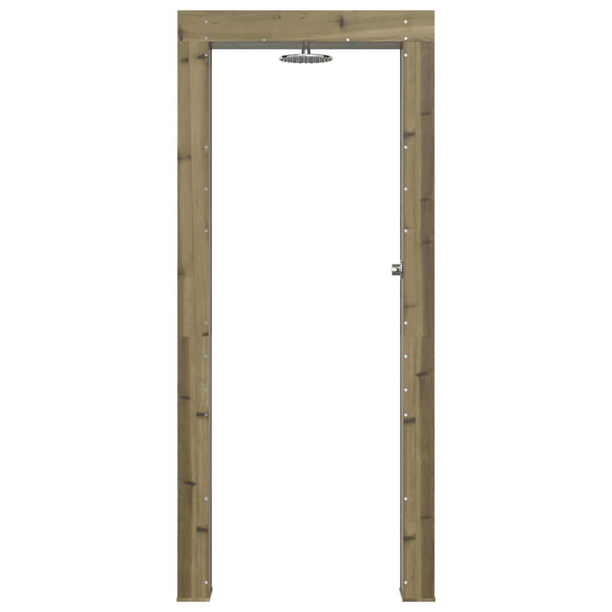Udendørs bruser 226 cm Imprægneret fyrretræ og rustfrit stål - Billede 4