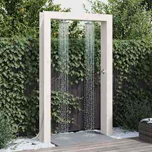 Zunanji tuš Bela 137 x 23 x 226 cm Masivna borovina