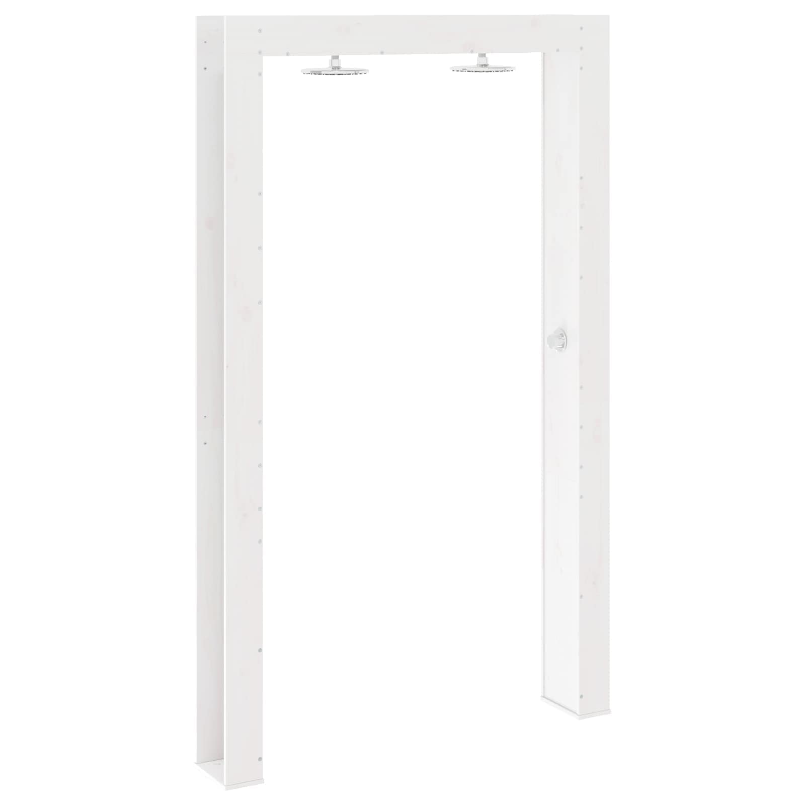 Buitendouche Wit 137 x 23 x 226 cm Massief grenenhout image 2