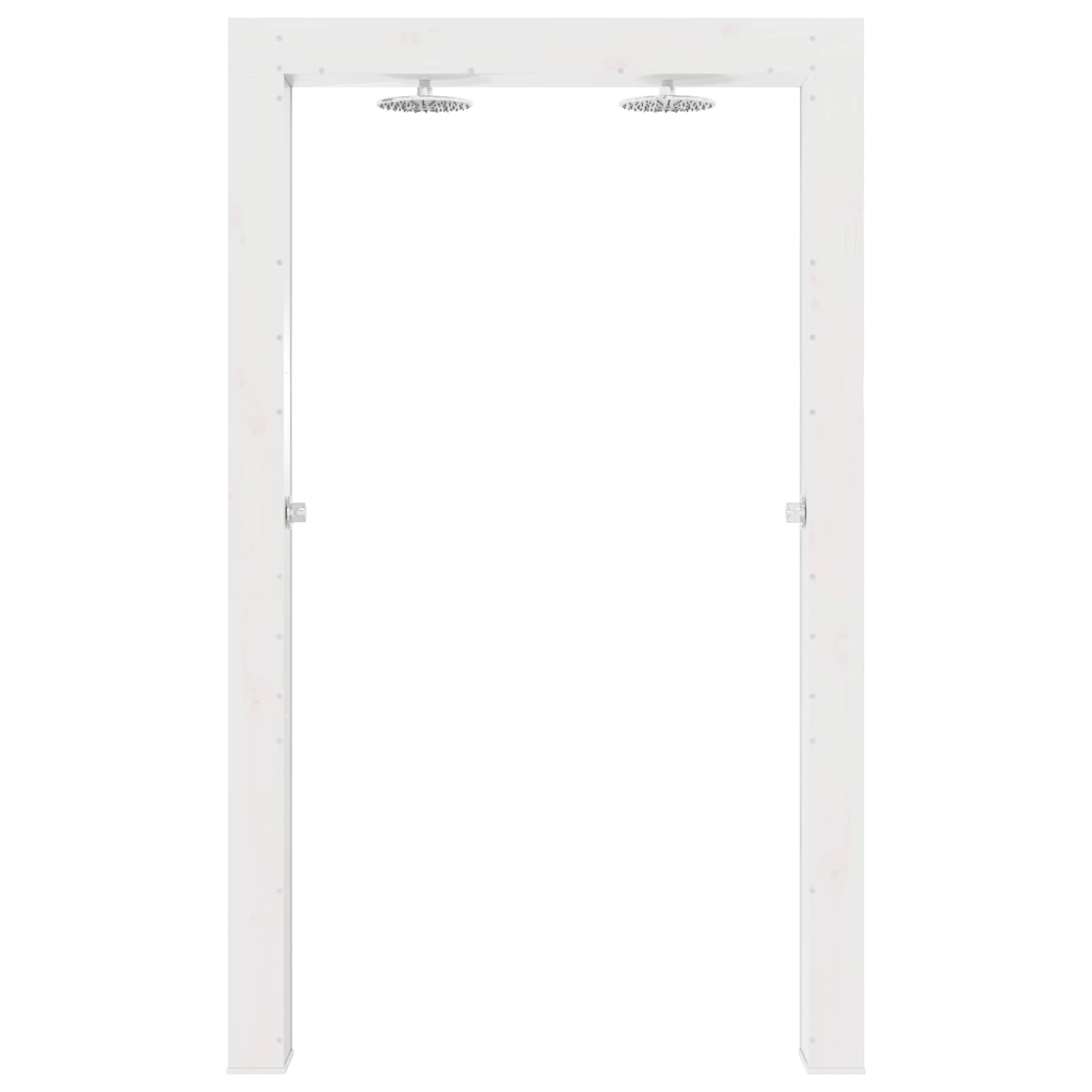 Buitendouche Wit 137 x 23 x 226 cm Massief grenenhout image 4