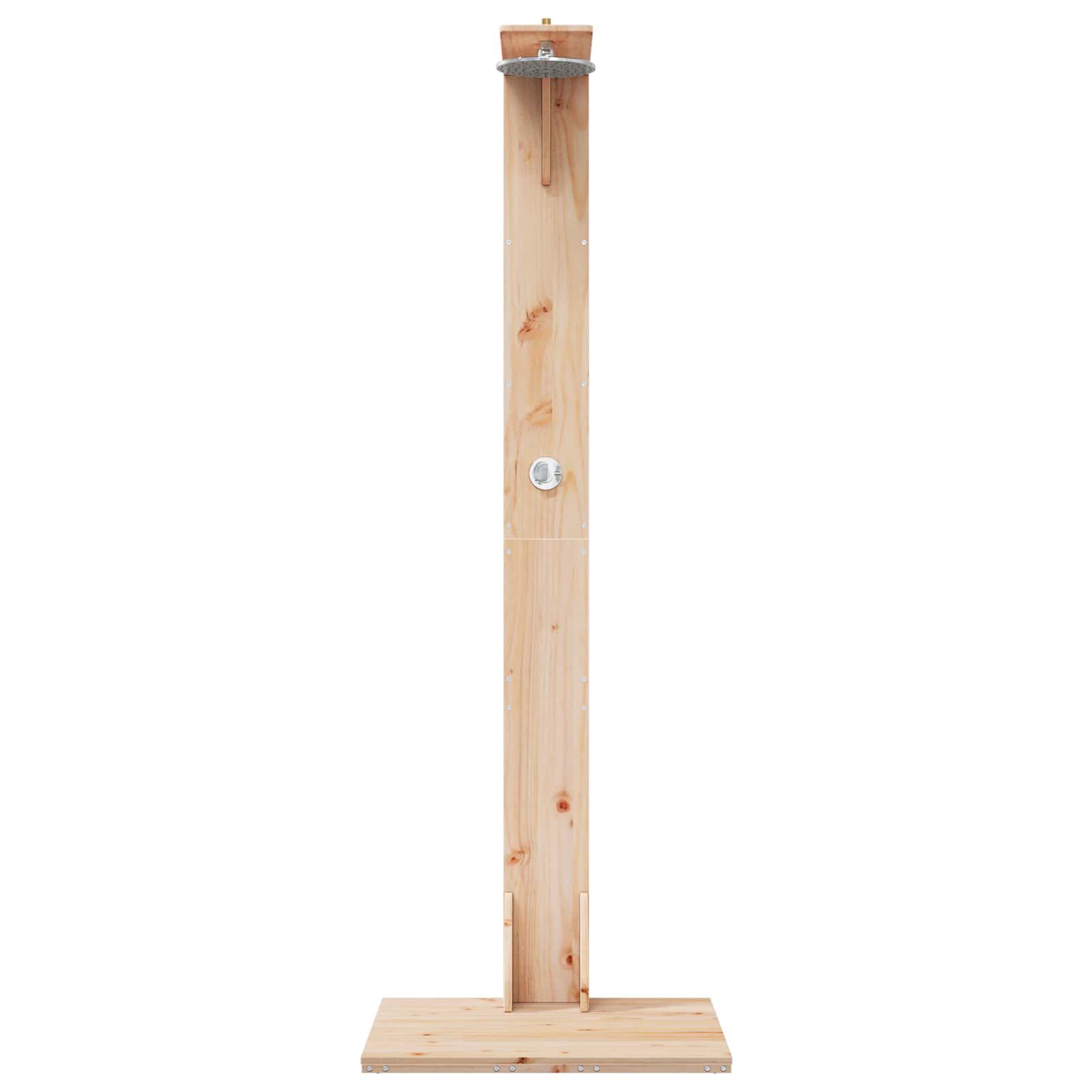 Buitendouche 214,5 cm Massief grenenhout en roestvrij staal image 4