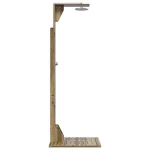 Venkovní sprcha 214,5 cm Přírodní - obrázek 5