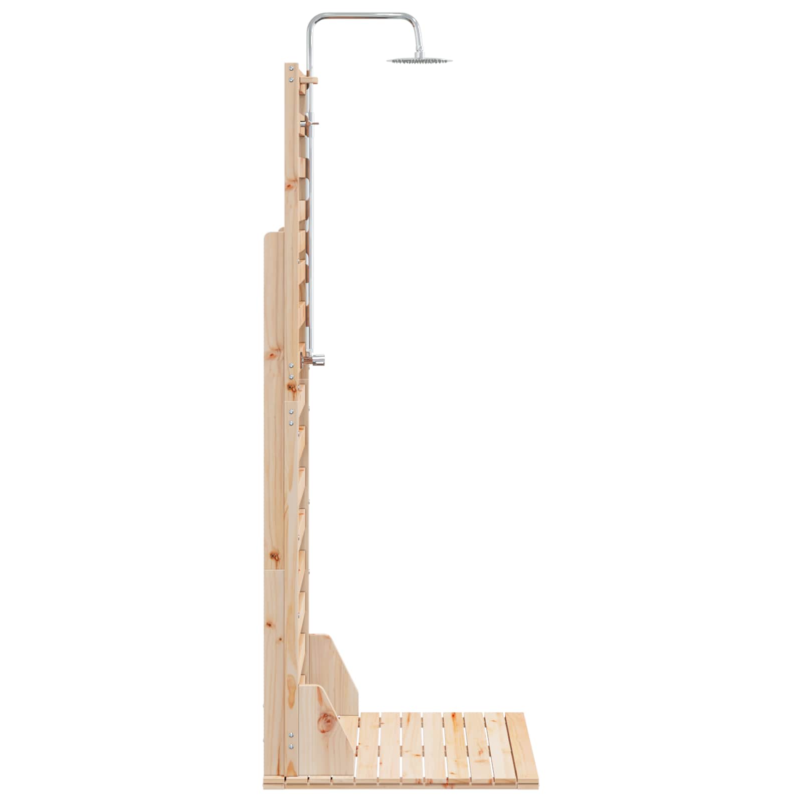 Buitendouche 225 cm Massief grenenhout en roestvrij staal image 5