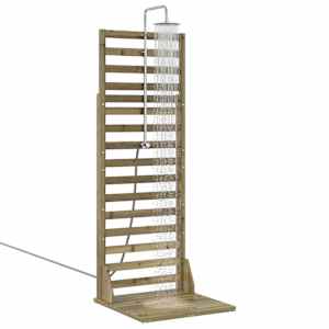 Venkovní sprcha 225 cm Přírodní - obrázek 3