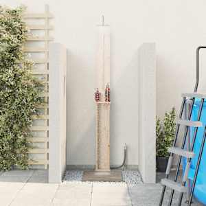 Zunanji tuš Naravna 24 x 19 x 246 cm Trdna borovina