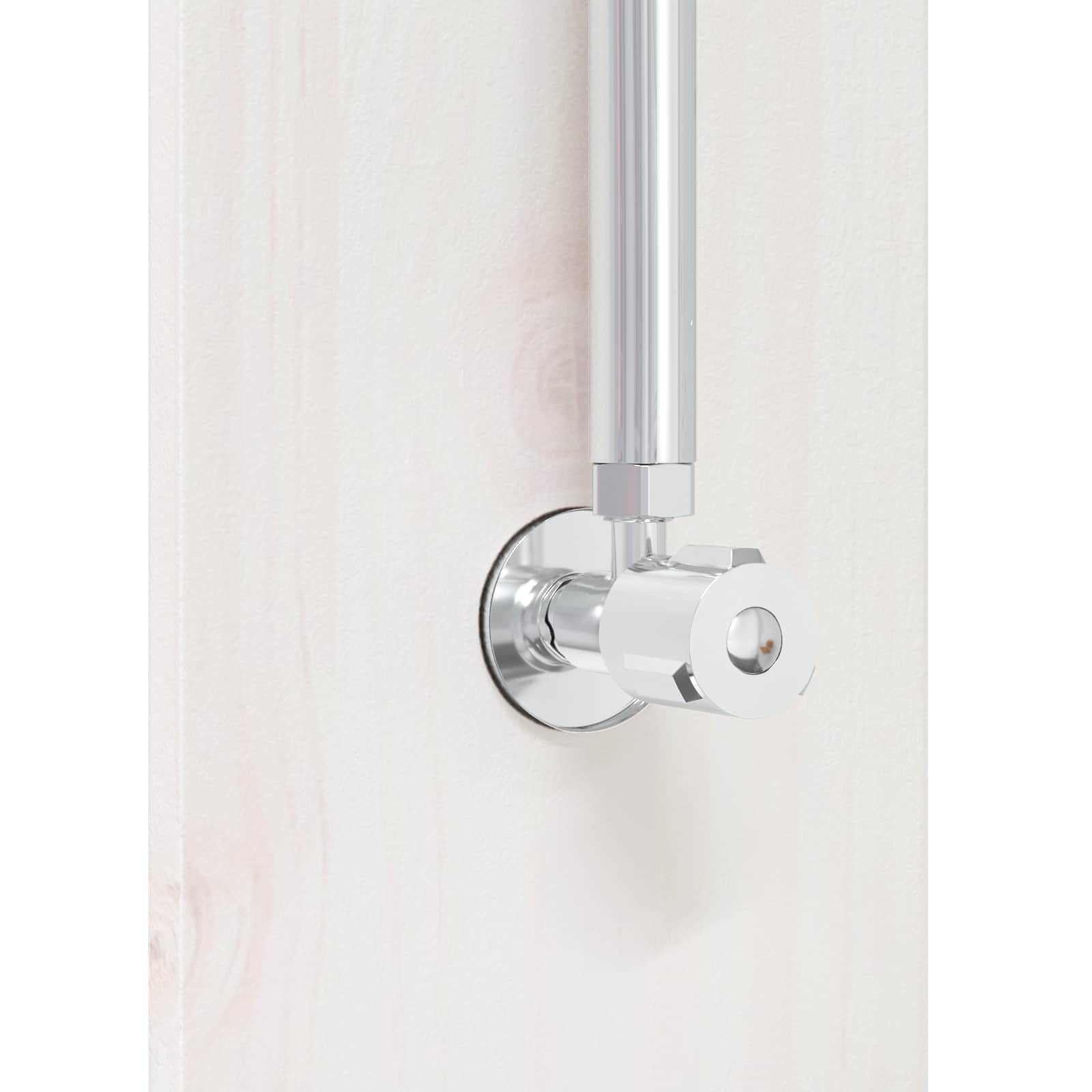 Buitendouche 246 cm Massief grenenhout en roestvrij staal Wit image 7