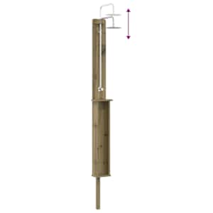 Venkovní sprcha 246 cm Přírodní - obrázek 9