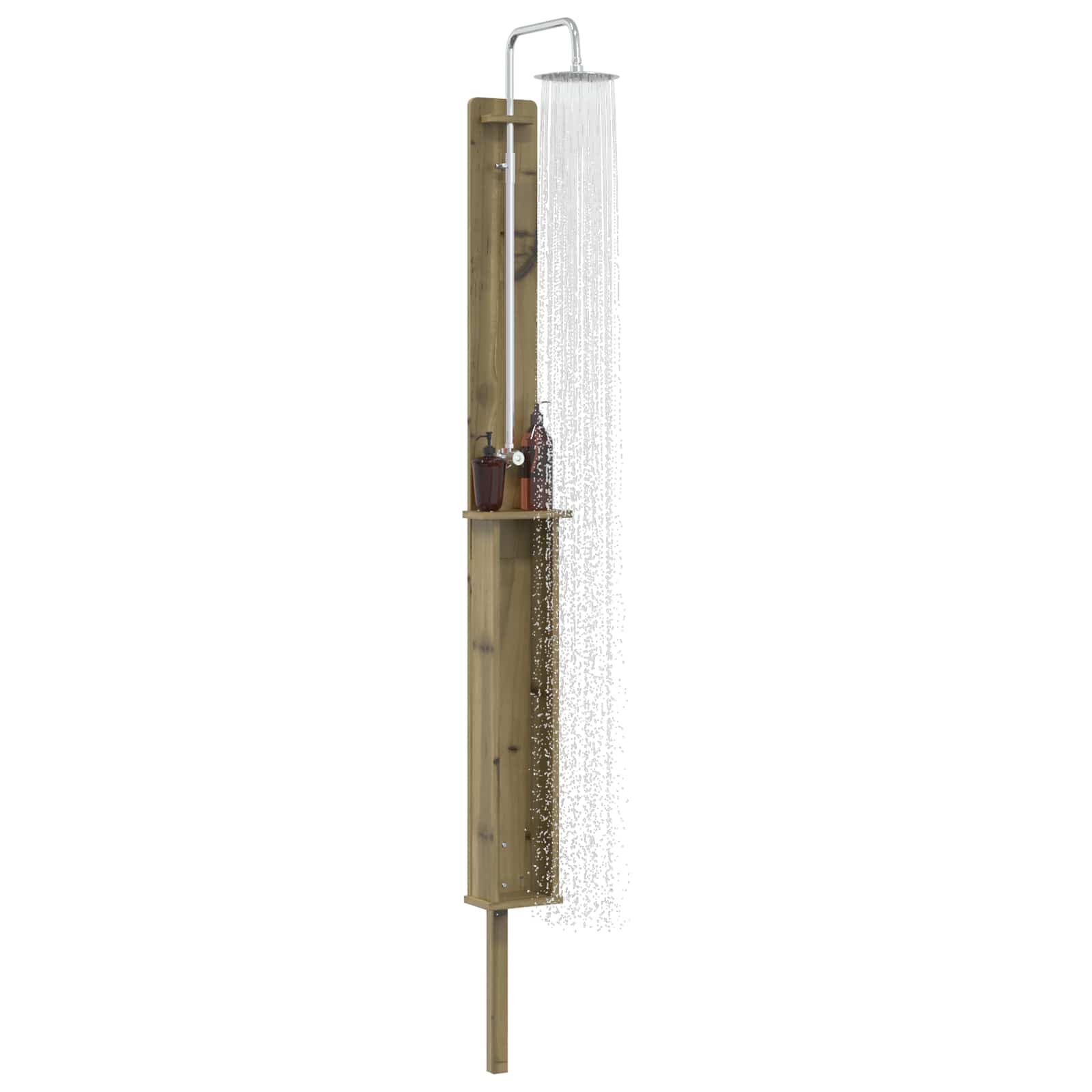 Buitendouche 246 cm Geïmpregneerd dennenhout en roestvrij staal image 3