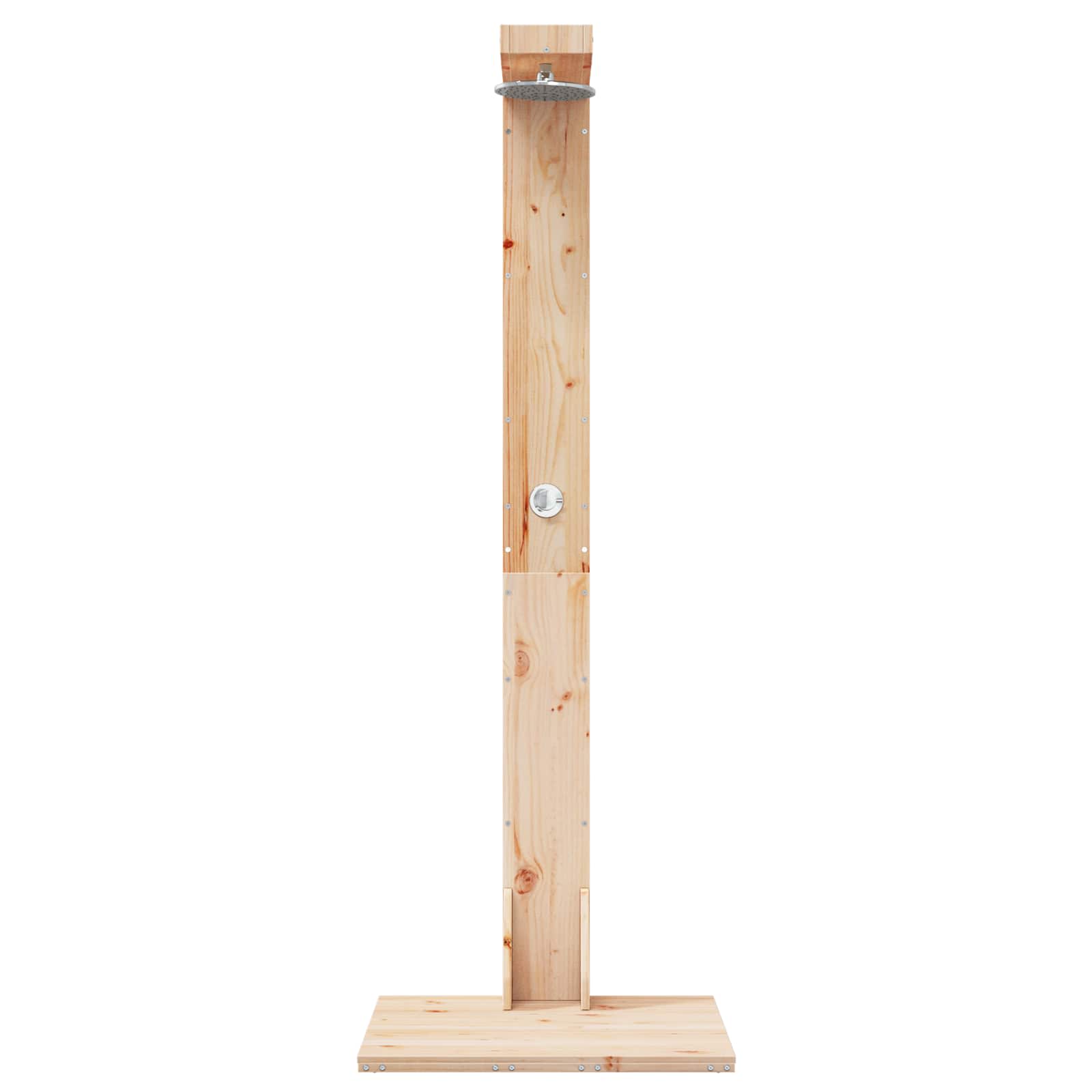 Buitendouche 210 cm Massief grenenhout en roestvrij staal image 4