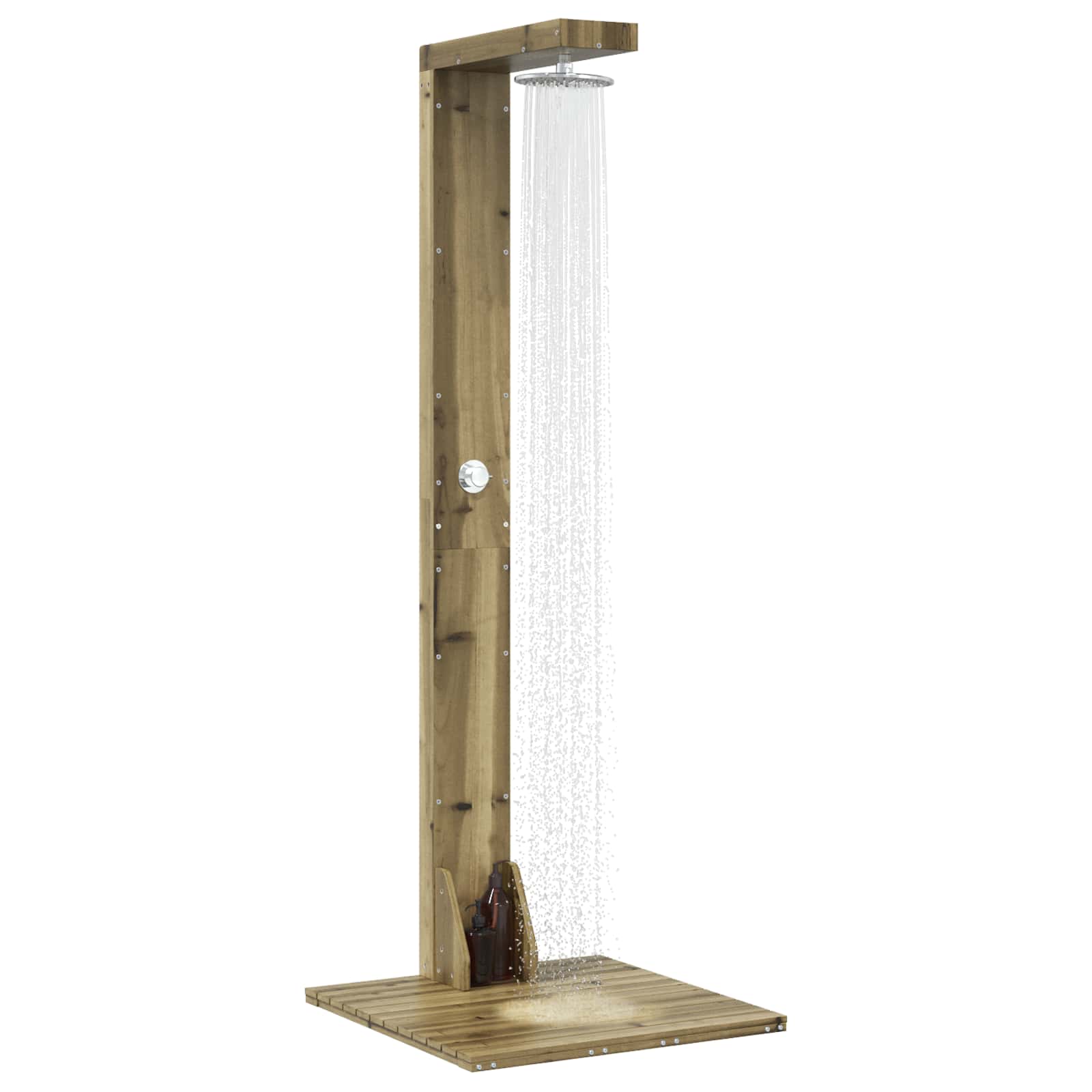 Buitendouche 210 cm Geïmpregneerd dennenhout en roestvrij staal image 3