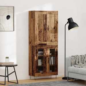 Visok predalnik Star les 69,5 x 34 x 180 cm Konstruiran les