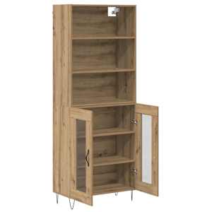 Vysoký bufet 2 pcs Artisanový dub 69,5 x 34 x 180 cm - obrázek 7