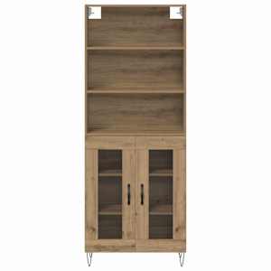 Vysoký bufet 2 pcs Artisanový dub 69,5 x 34 x 180 cm - obrázek 8