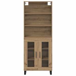 Vysoký bufet 2 pcs Artisanový dub 69,5 x 34 x 180 cm - obrázek 8