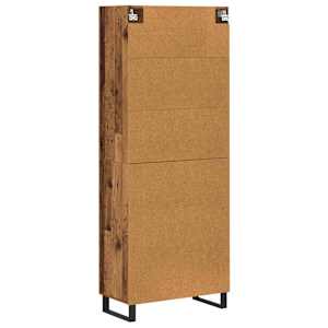Vysoký bufet 2 pcs Staré dřevo 69,5 x 34 x 180 cm - obrázek 10