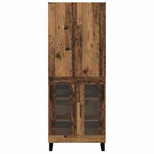 Vysoký bufet 2 pcs Staré dřevo 69,5 x 34 x 180 cm - obrázek 8
