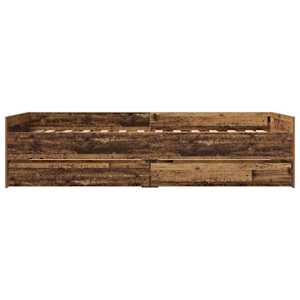 Rám postele Staré dřevo 100 x 200 cm Masivní borové dřevo - obrázek 6
