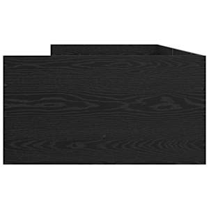 Rám postele Černý dub 100 x 200 cm Masivní borové dřevo - obrázek 7