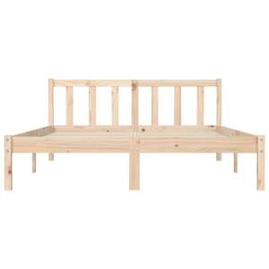 Rám postele Přírodní 152 x 203 cm Masivní borovicové dřevo - obrázek 4