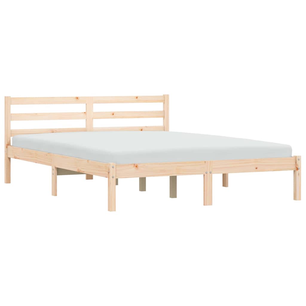 Sängyn runko päätyllä Luonnollinen 208,5 x 157,5 x 69,5 cm - Image 2