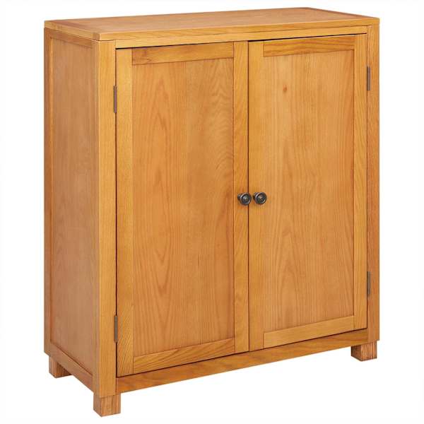 vidaXL Kapp ladustamisega Pruun 80 x 35 x 95 cm Tugev Tamme Puit