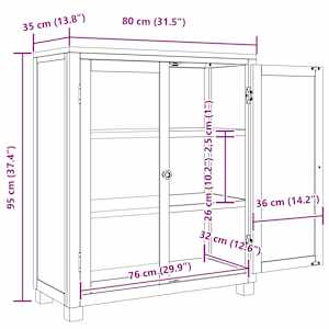 Truhlářský s policí Hnědá 80 x 35 x 95 cm Kompozitní dřevo - obrázek 9