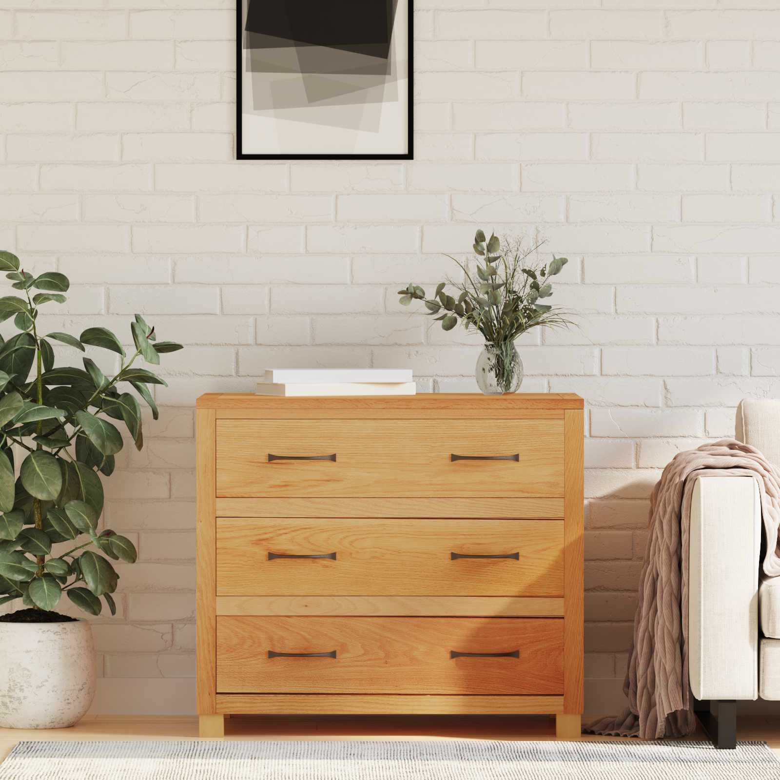 Kaappi laatikon kanssa säilytystilassa Ruskea Tekninen puu - Image 3