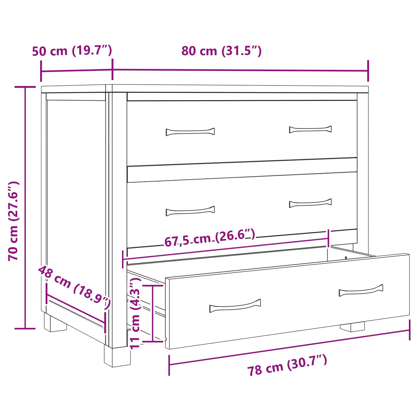 Kaappi laatikon kanssa säilytystilassa Ruskea Tekninen puu - Image 9