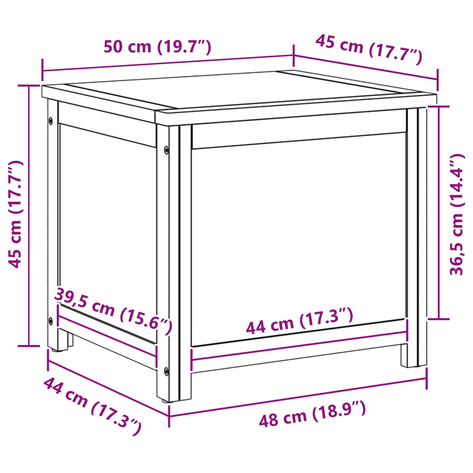 Säilytyslaatikko Yksivärinen - Image 11