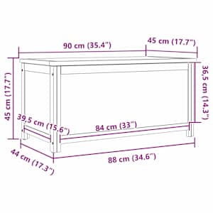 Úložná krabice Přírodní Dřevěný materiál - obrázek 11